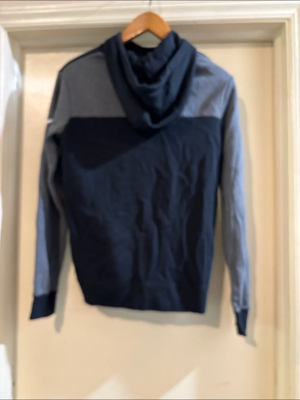 Nike Black and Gray Duke 'D' Pullover Hoodie size M